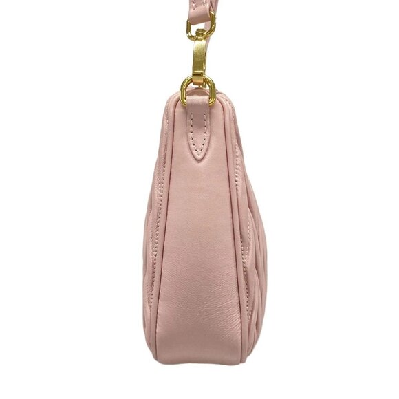 Auth miumiu Matelasse - Pink Leather Shoulder Bag - Picture 5 of 16